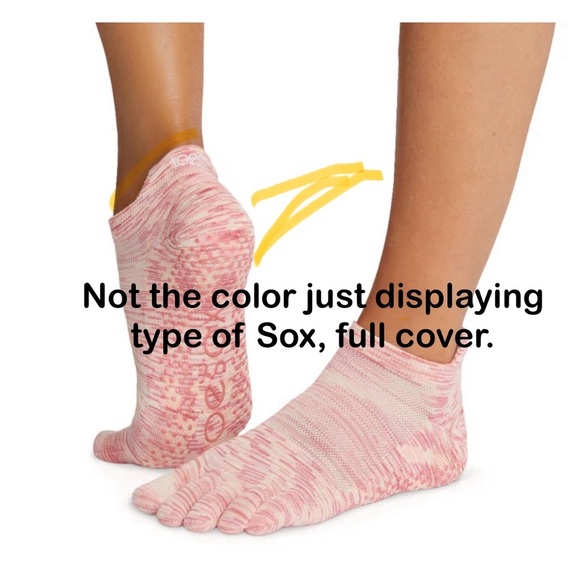 Ballerina ToeSox Aqua Blue Full Cover Full Toe - Picture 4 of 4